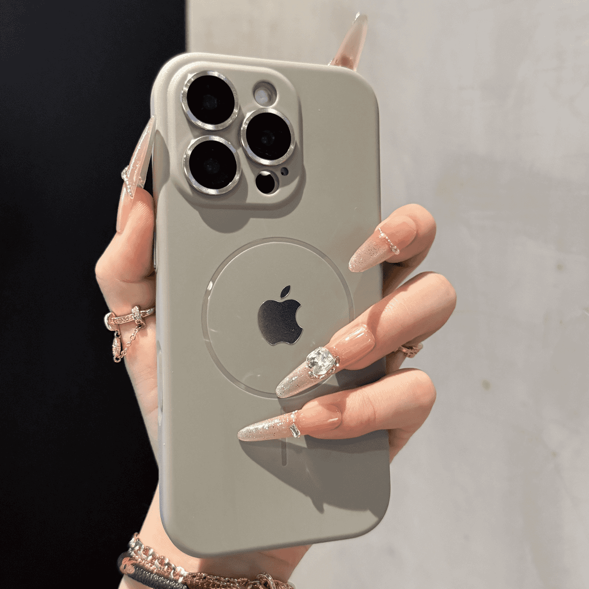 Full-covered frosted anti-fall magnetic case for iPhone - Image 7