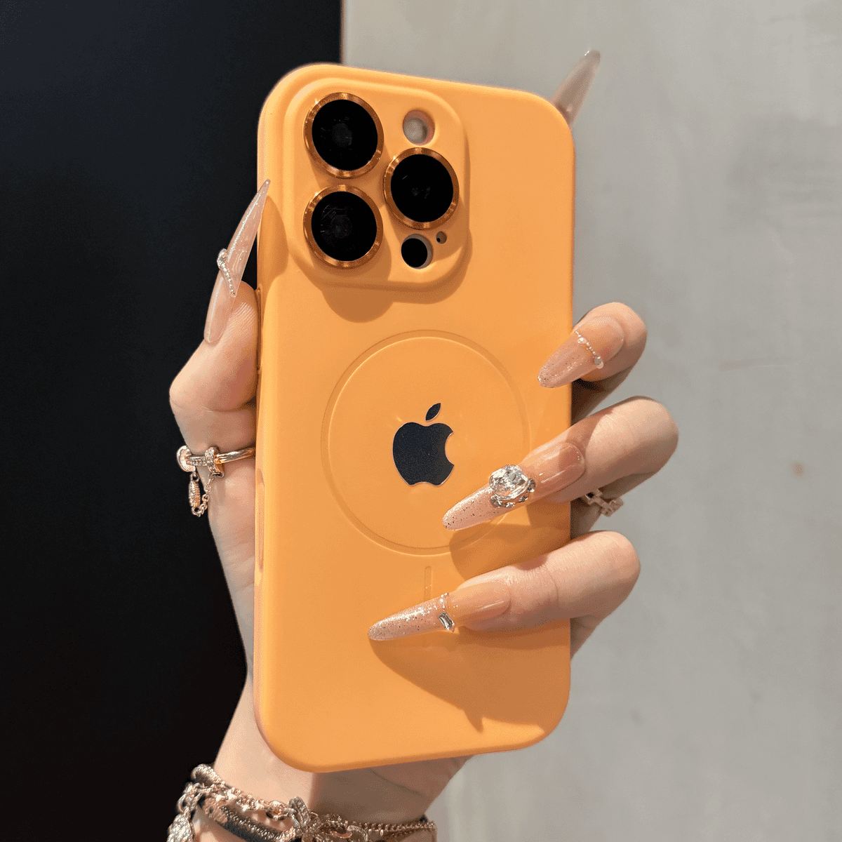 Full-covered frosted anti-fall magnetic case for iPhone - Image 8