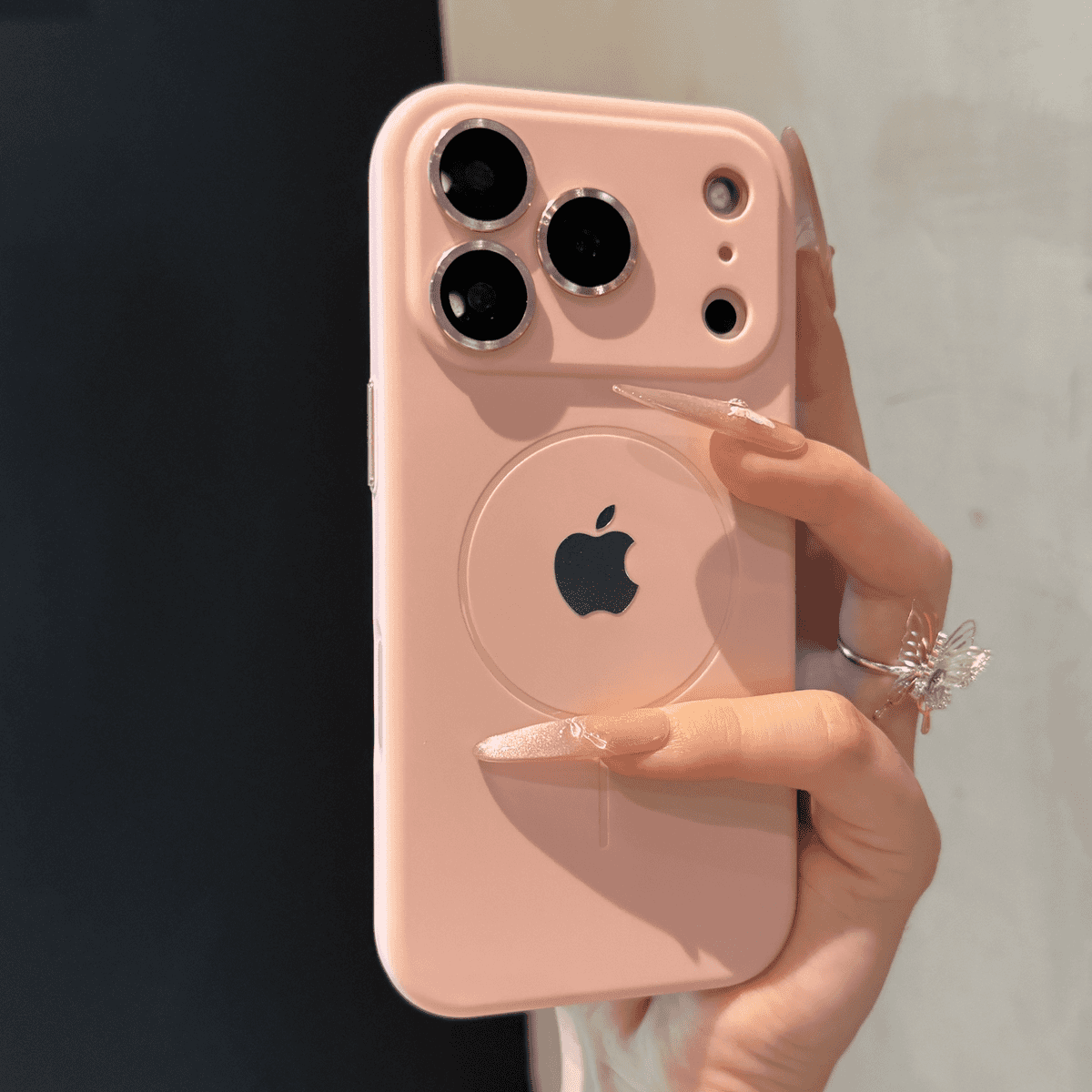 Premium liquid-touch magnetic case for iPhone