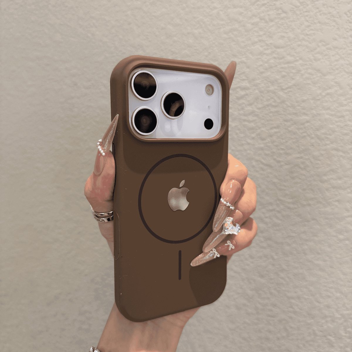 All inclusive liquid silicone magnetic case for iPhone