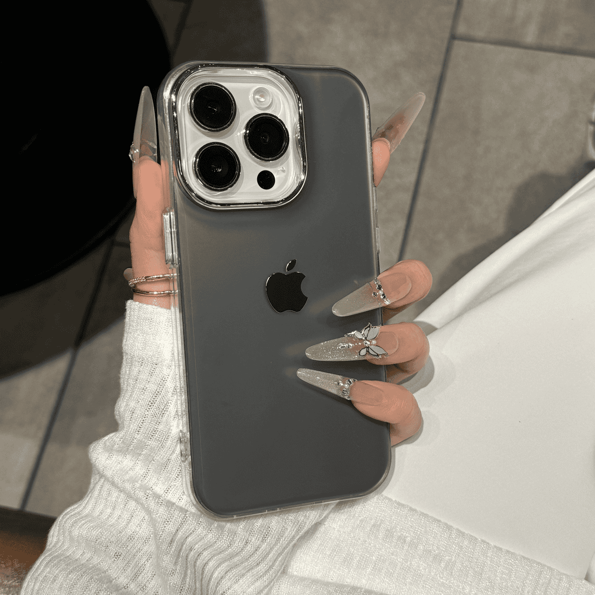 Advanced electroplated silver case for iPhone