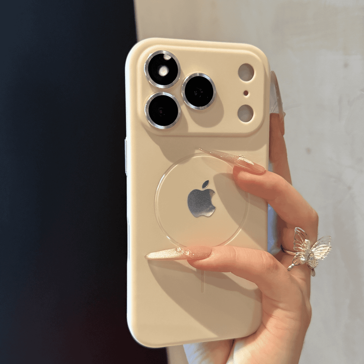 Premium liquid-touch magnetic case for iPhone