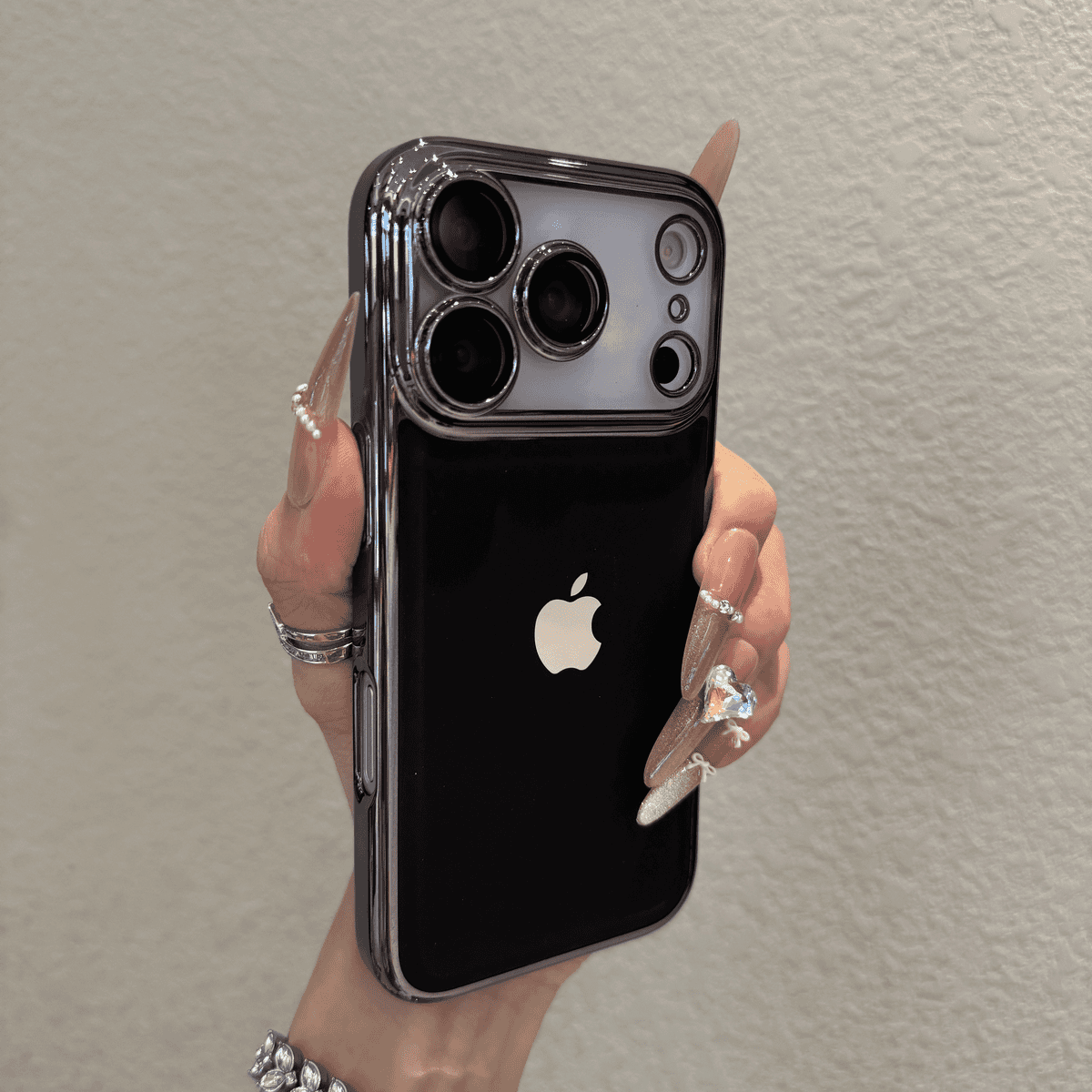 Advanced electroplated leather pattern case for iPhone