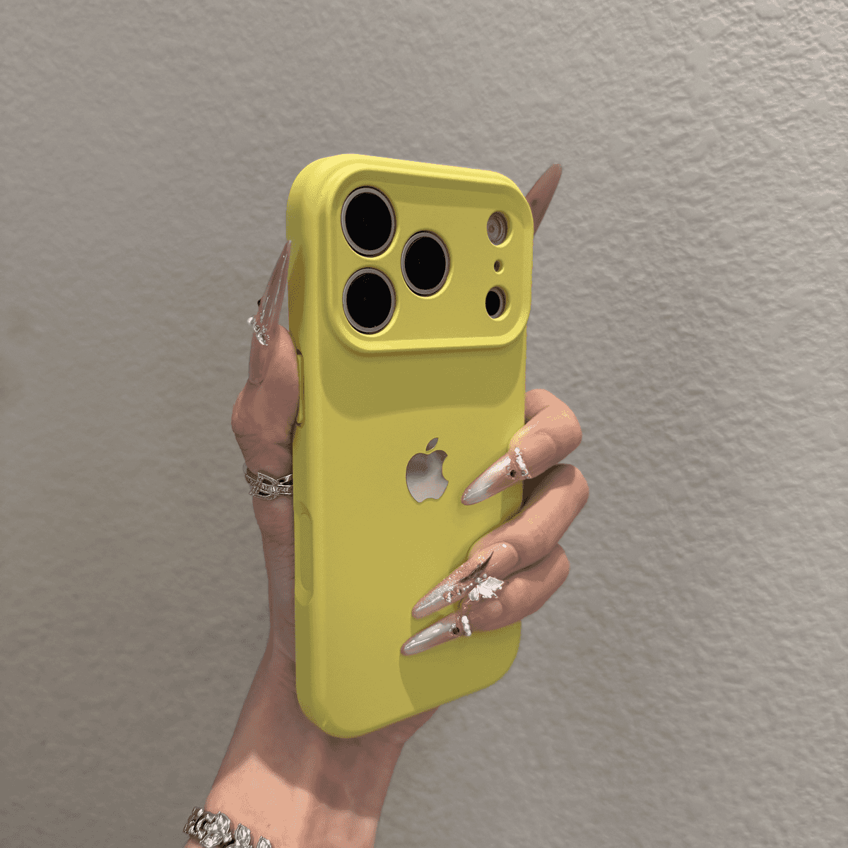 Liquid silicone skin feel anti drop case for iPhone