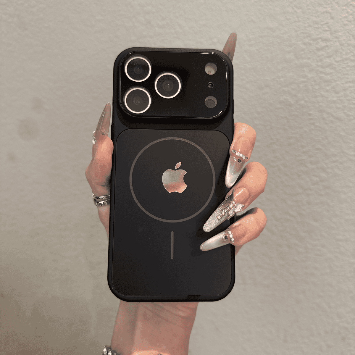 Advanced frosted glass magnetic case for iPhone