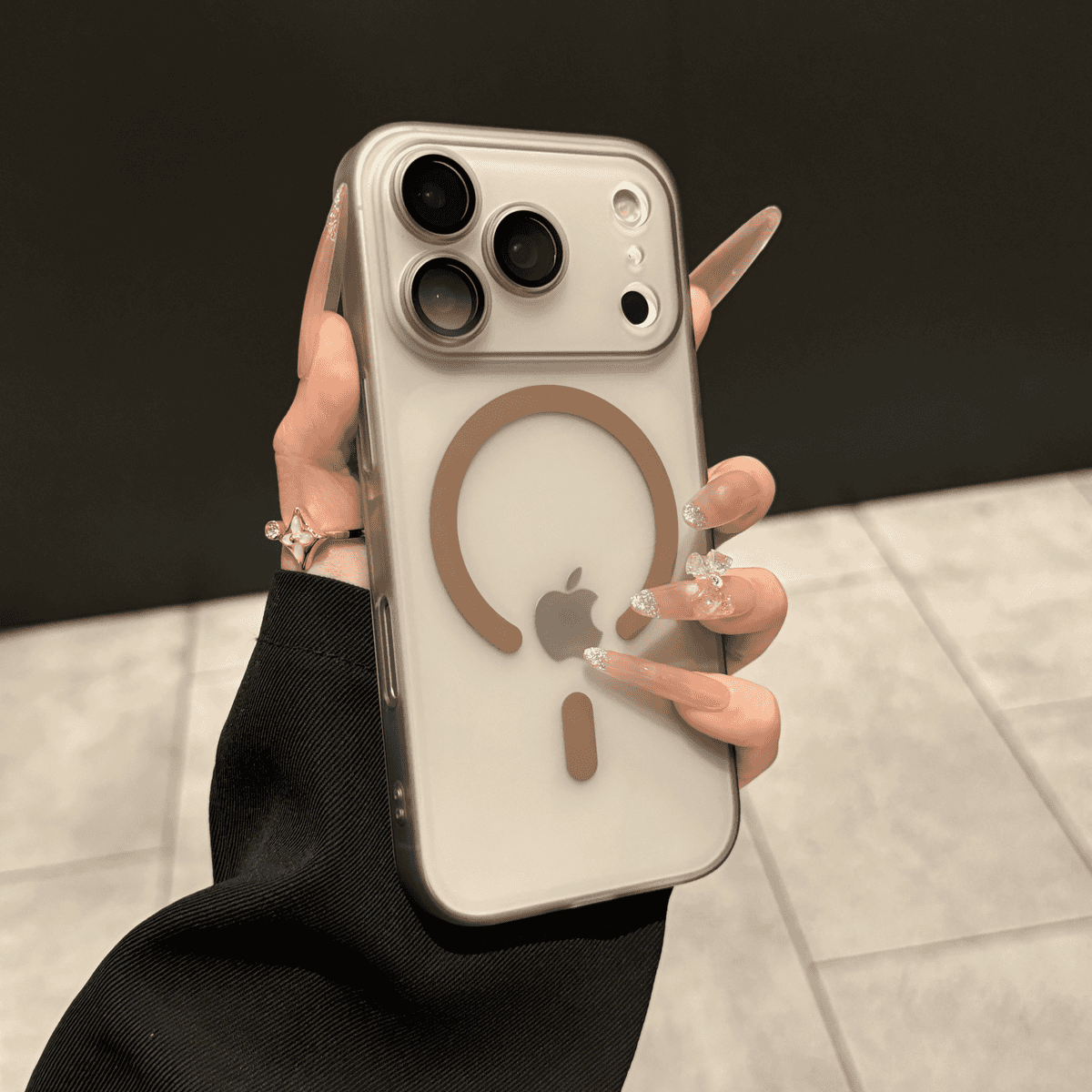 All inclusive lens film frosted magnetic case for iPhone
