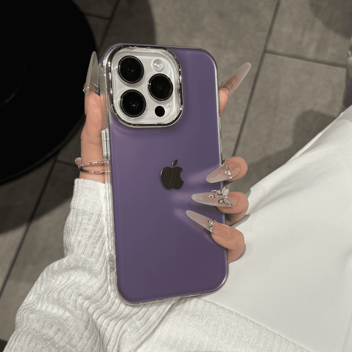 Advanced electroplated silver case for iPhone