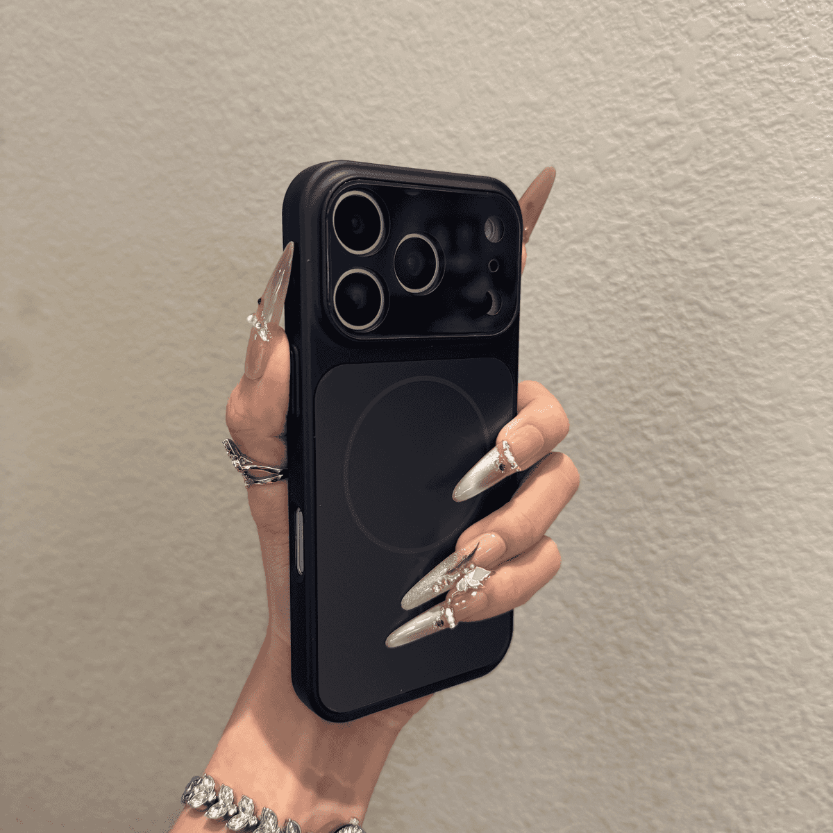 New frosted glass all inclusive magnetic case for iPhone