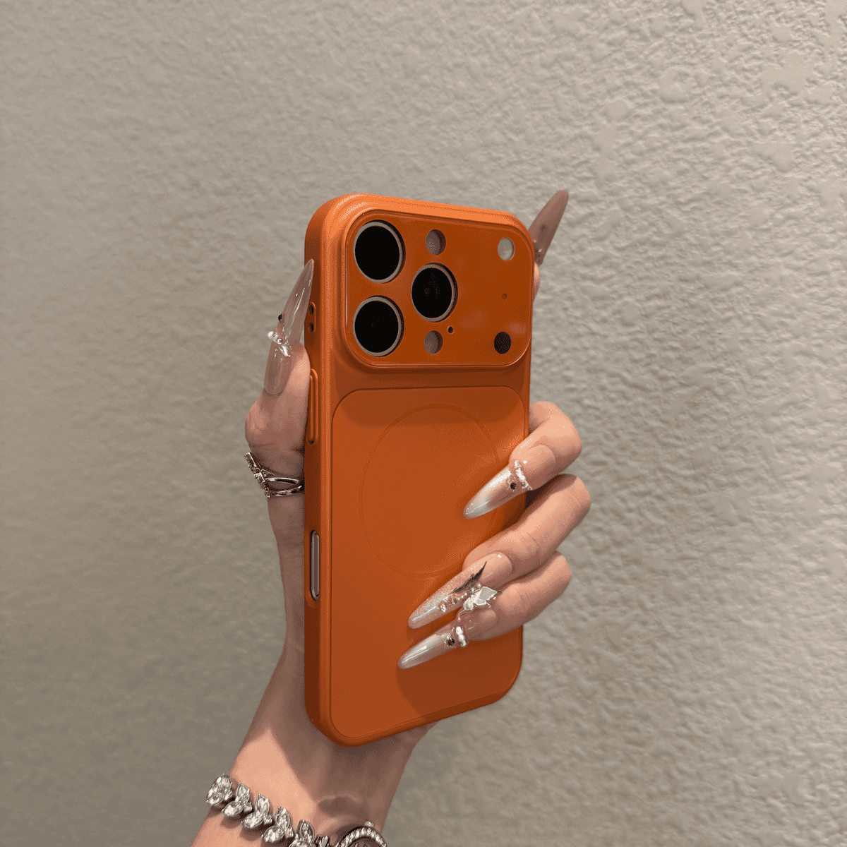 New frosted glass all inclusive magnetic case for iPhone