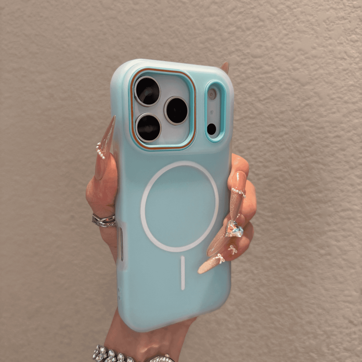 Matte jelly magnetic case for iPhone