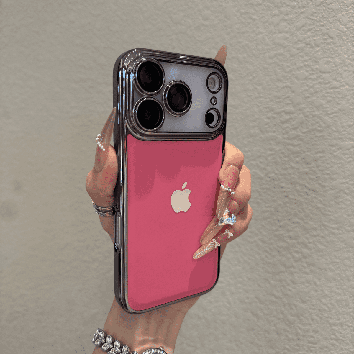Advanced electroplated leather pattern case for iPhone