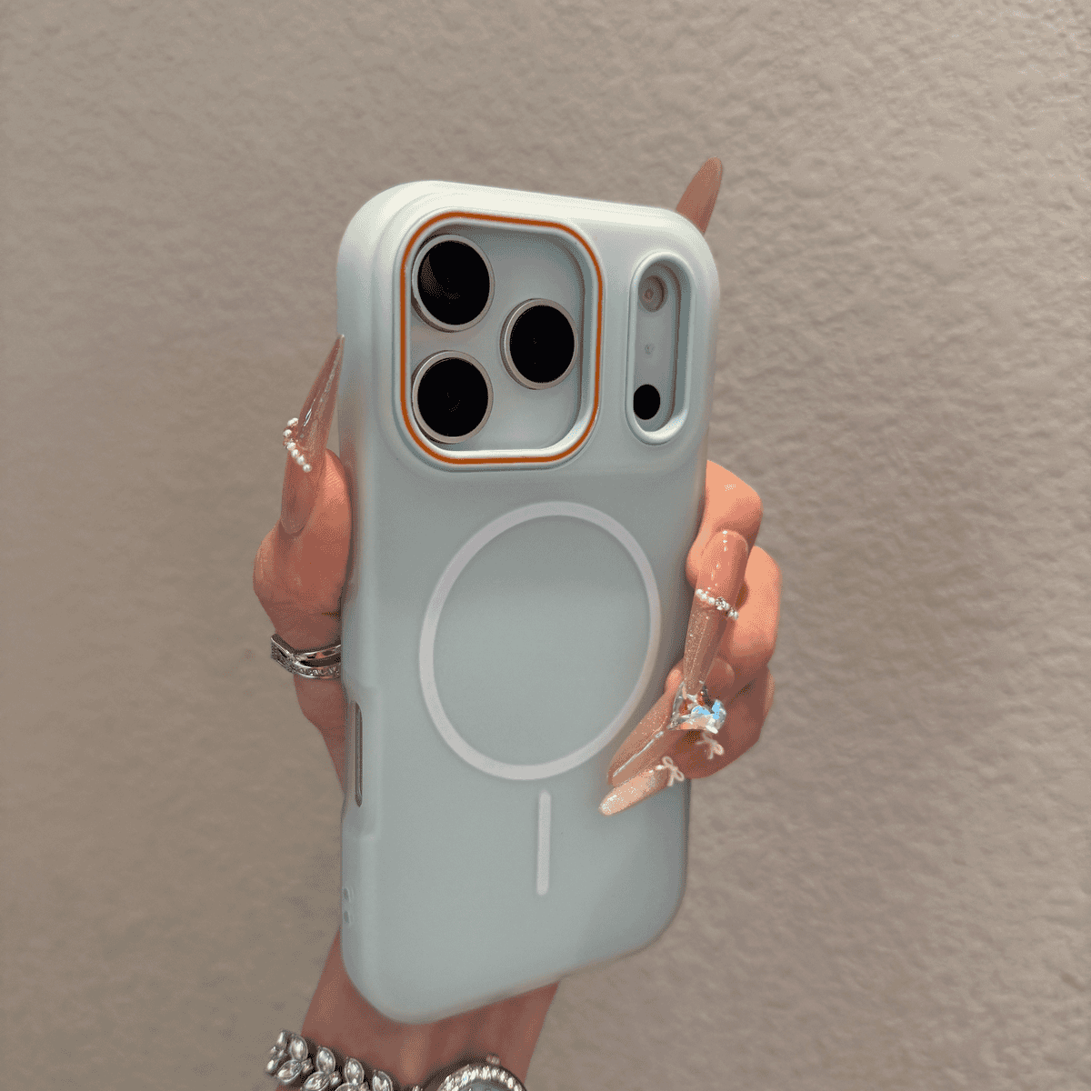 Matte jelly magnetic case for iPhone