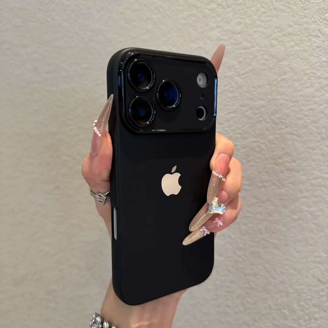Large window frosted silicone soft case for iPhone