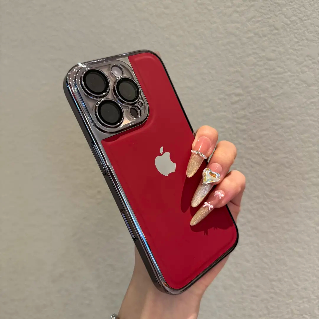 Advanced electroplated leather pattern case for iPhone