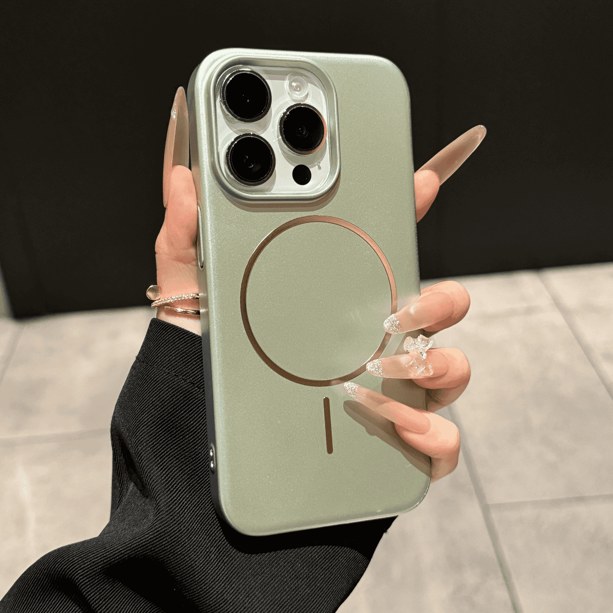 Ultra thin frosted magnetic case for iPhone
