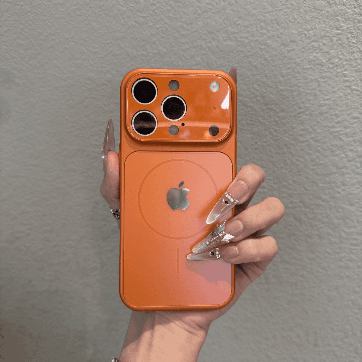 Advanced frosted glass magnetic case for iPhone