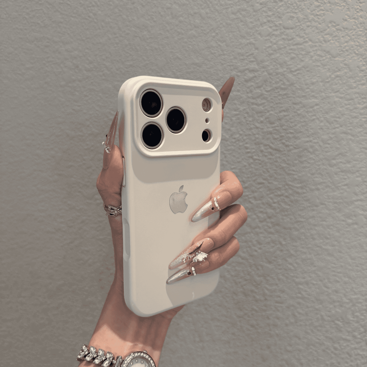 Liquid silicone skin feel anti drop case for iPhone