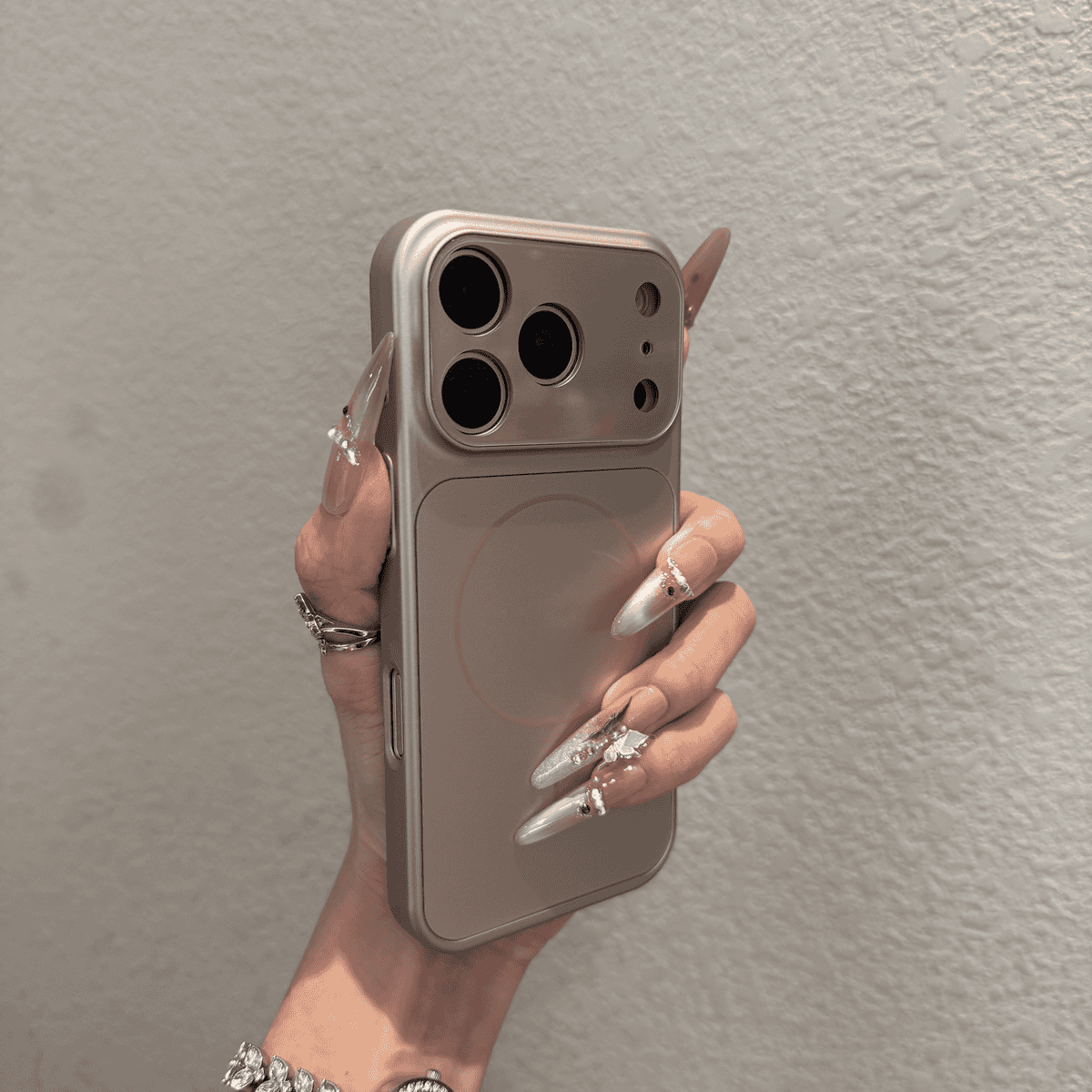 New frosted glass all inclusive magnetic case for iPhone