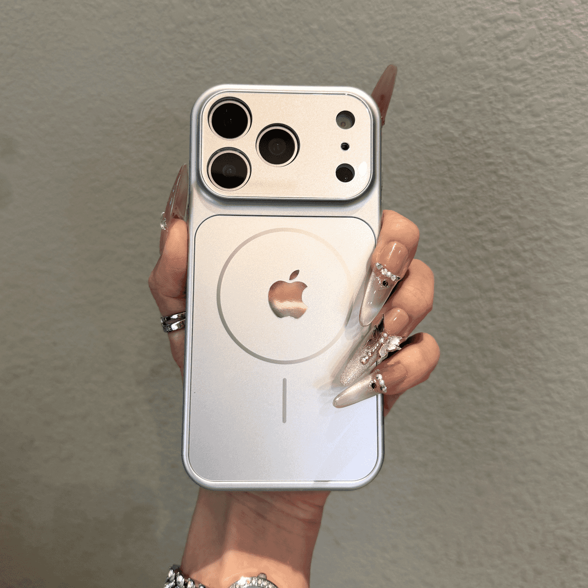 Advanced frosted glass magnetic case for iPhone