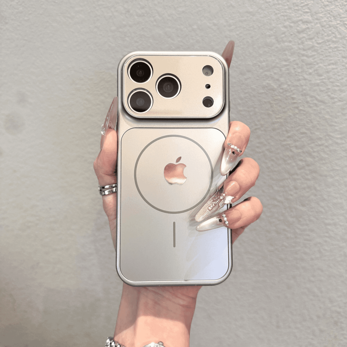 Advanced frosted glass magnetic case for iPhone