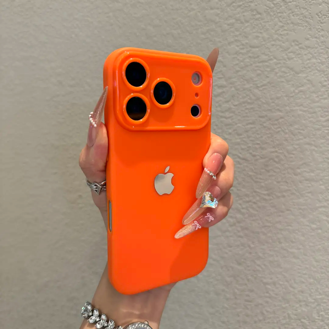 Large window frosted silicone soft case for iPhone