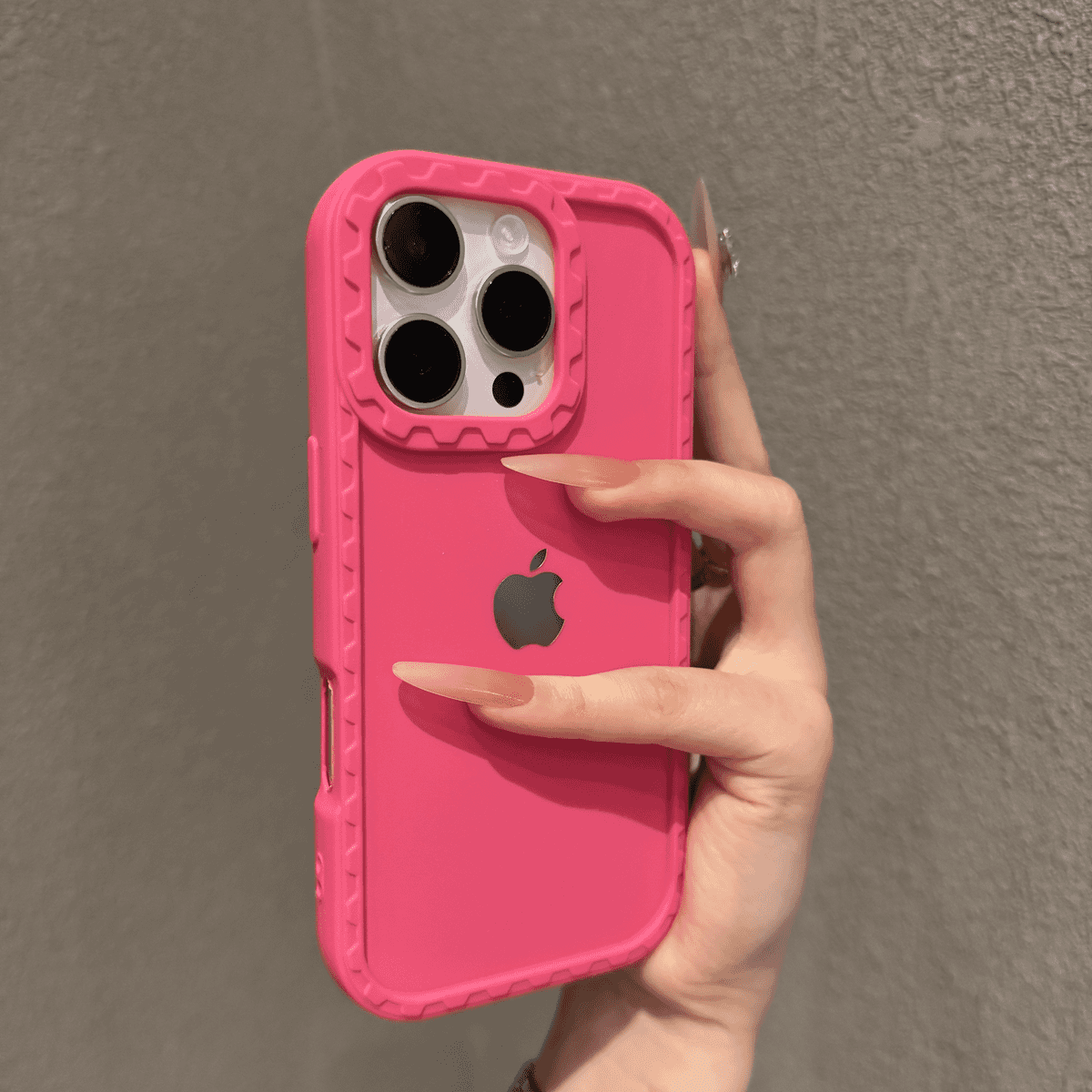 Pure color frosted silicone case for iPhone