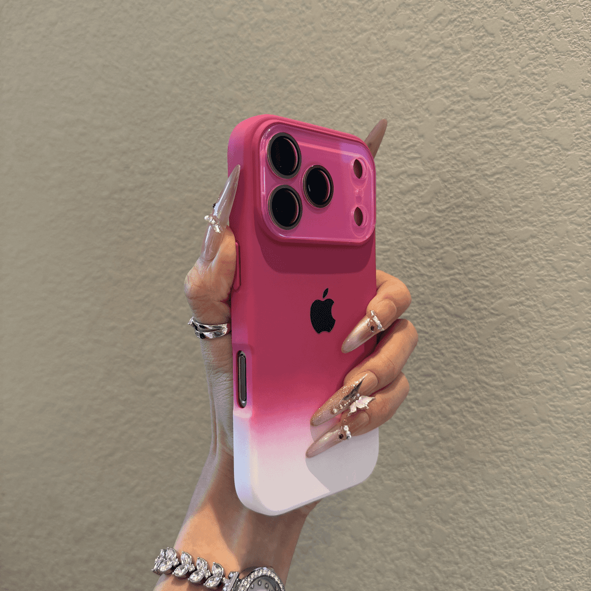 High aesthetic gradient silicone case for iPhone