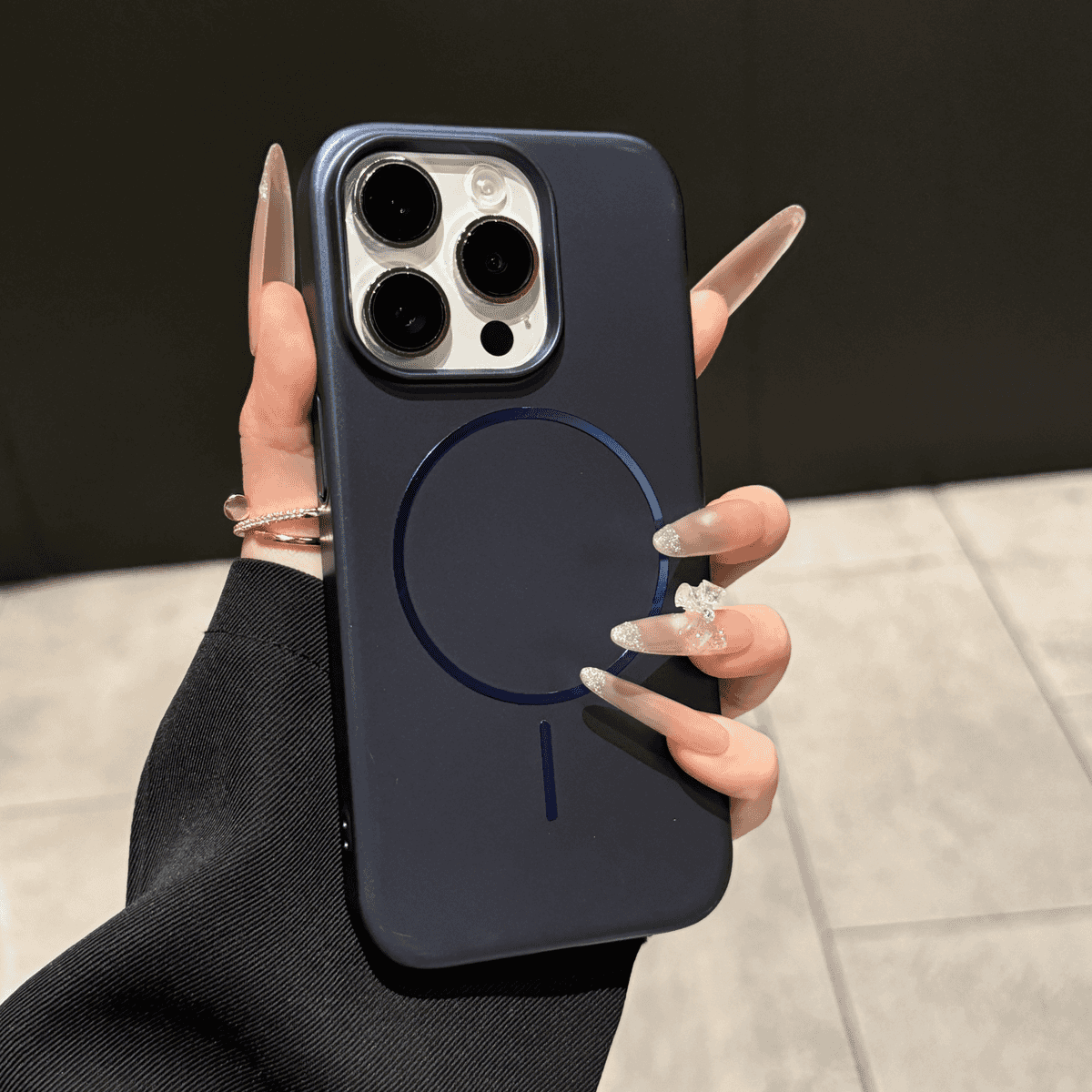 Ultra thin frosted magnetic case for iPhone
