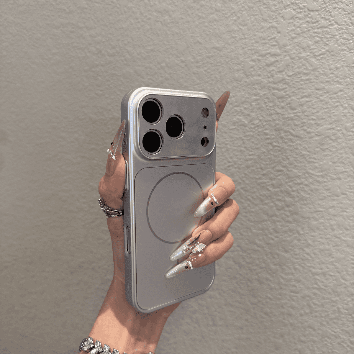 New frosted glass all inclusive magnetic case for iPhone