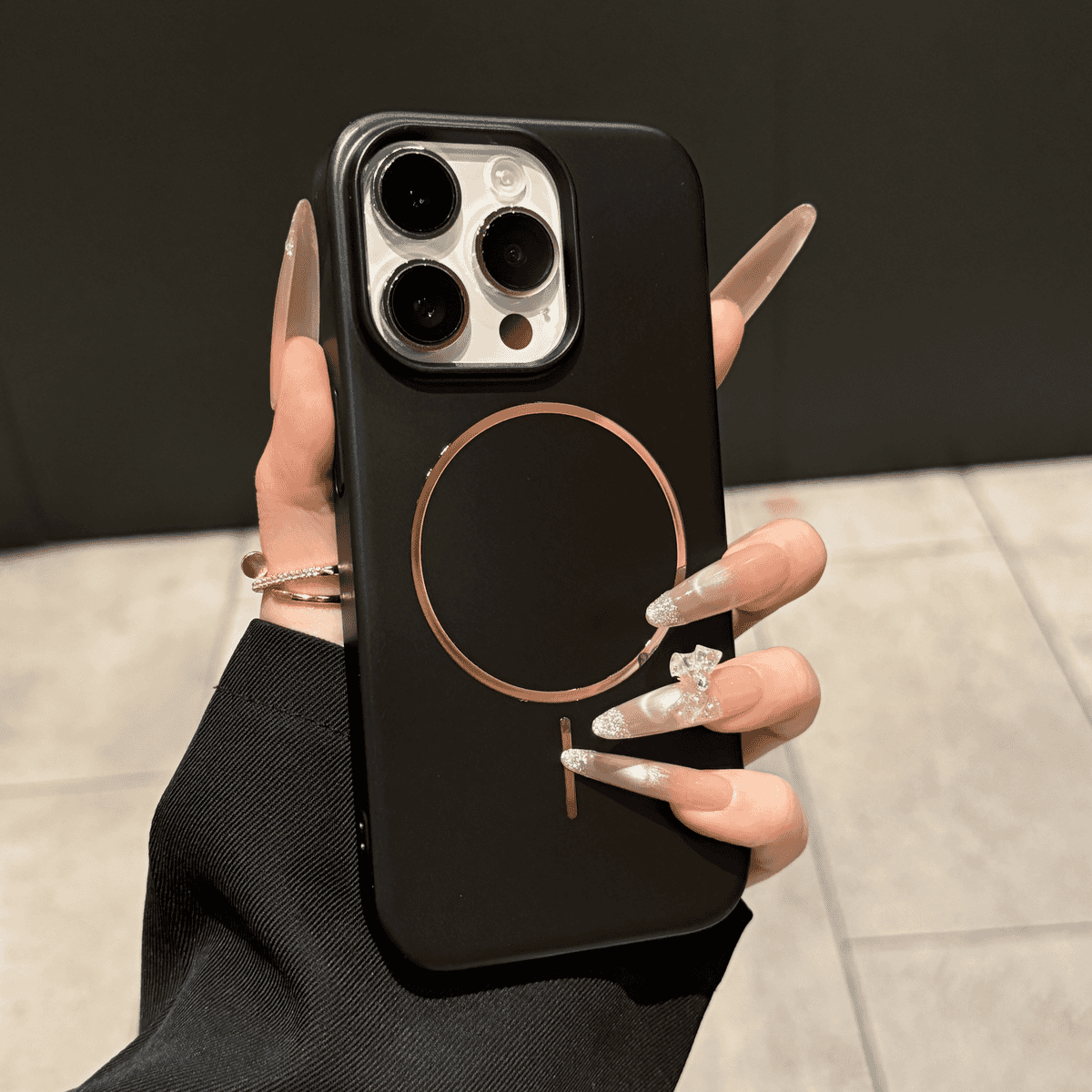 Ultra thin frosted magnetic case for iPhone