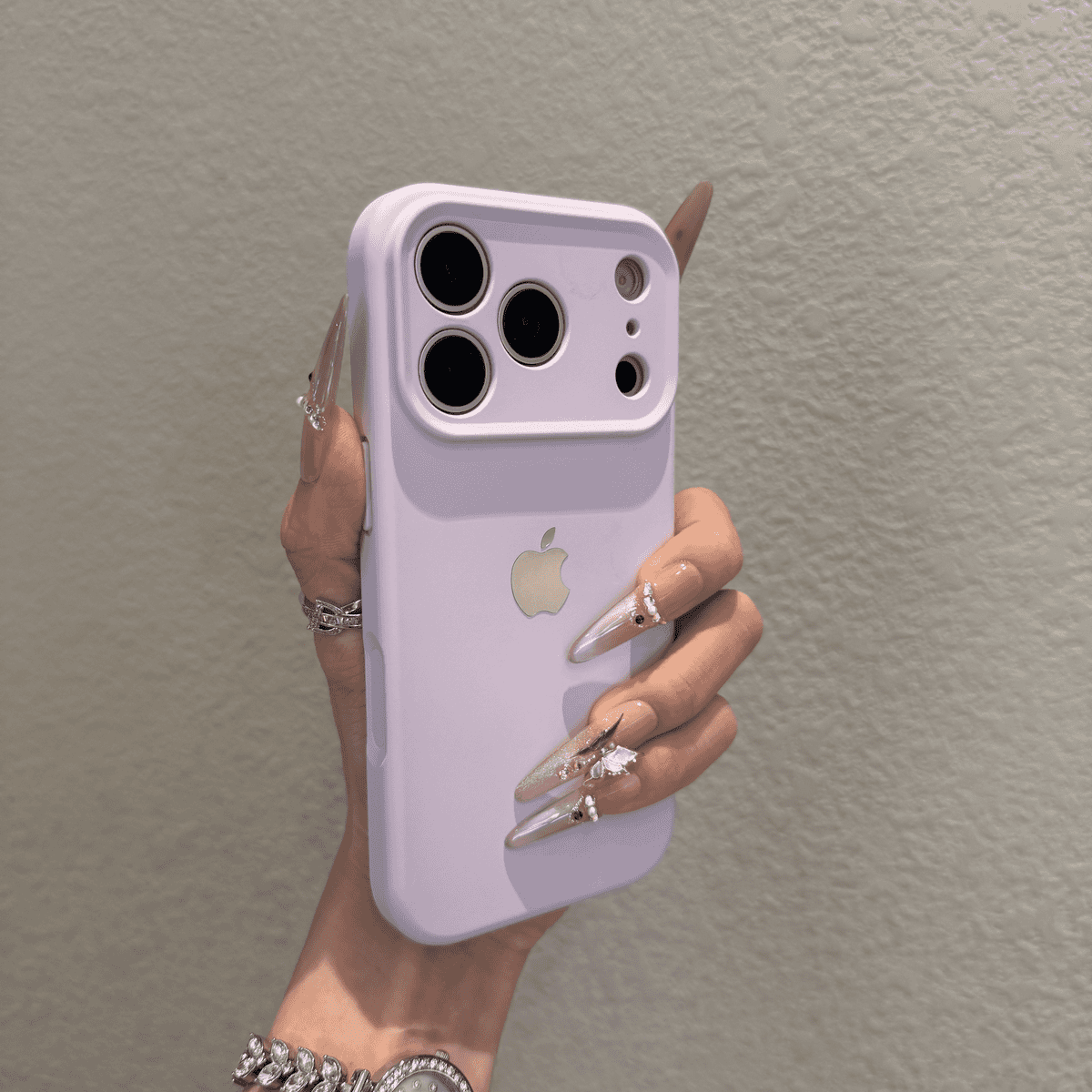 Liquid silicone skin feel anti drop case for iPhone