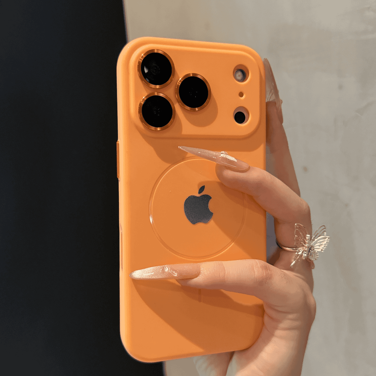 Premium liquid-touch magnetic case for iPhone