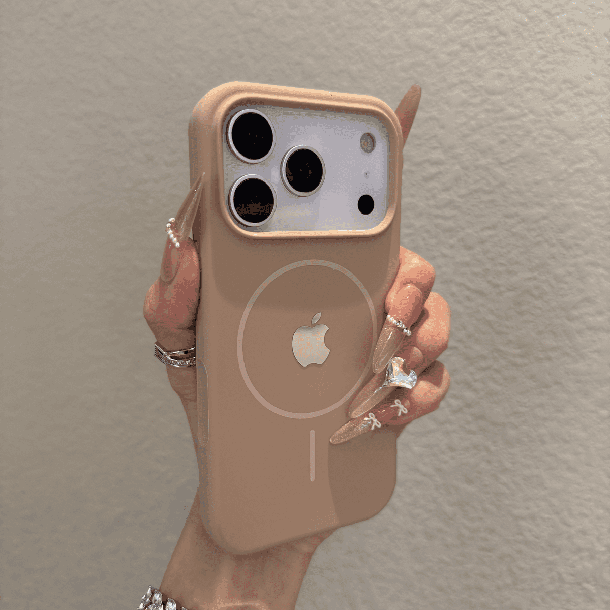 All inclusive liquid silicone magnetic case for iPhone