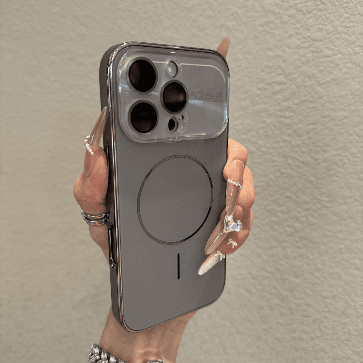 Advanced large window magnetic case for iPhone