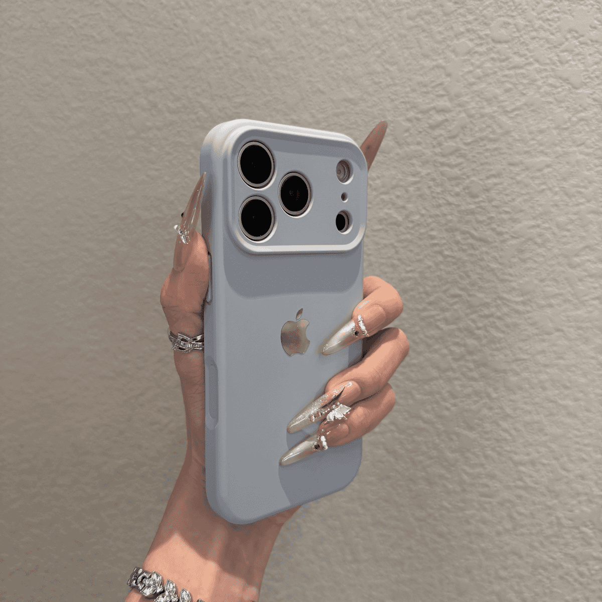 Liquid silicone skin feel anti drop case for iPhone