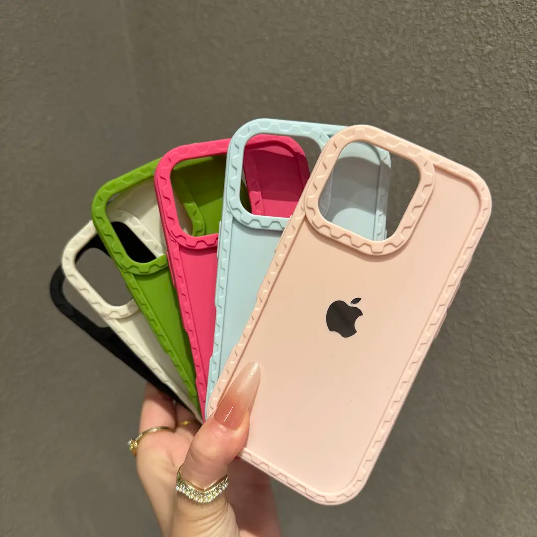 Pure color frosted silicone case for iPhone