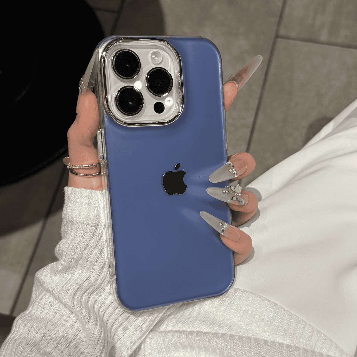 Advanced electroplated silver case for iPhone