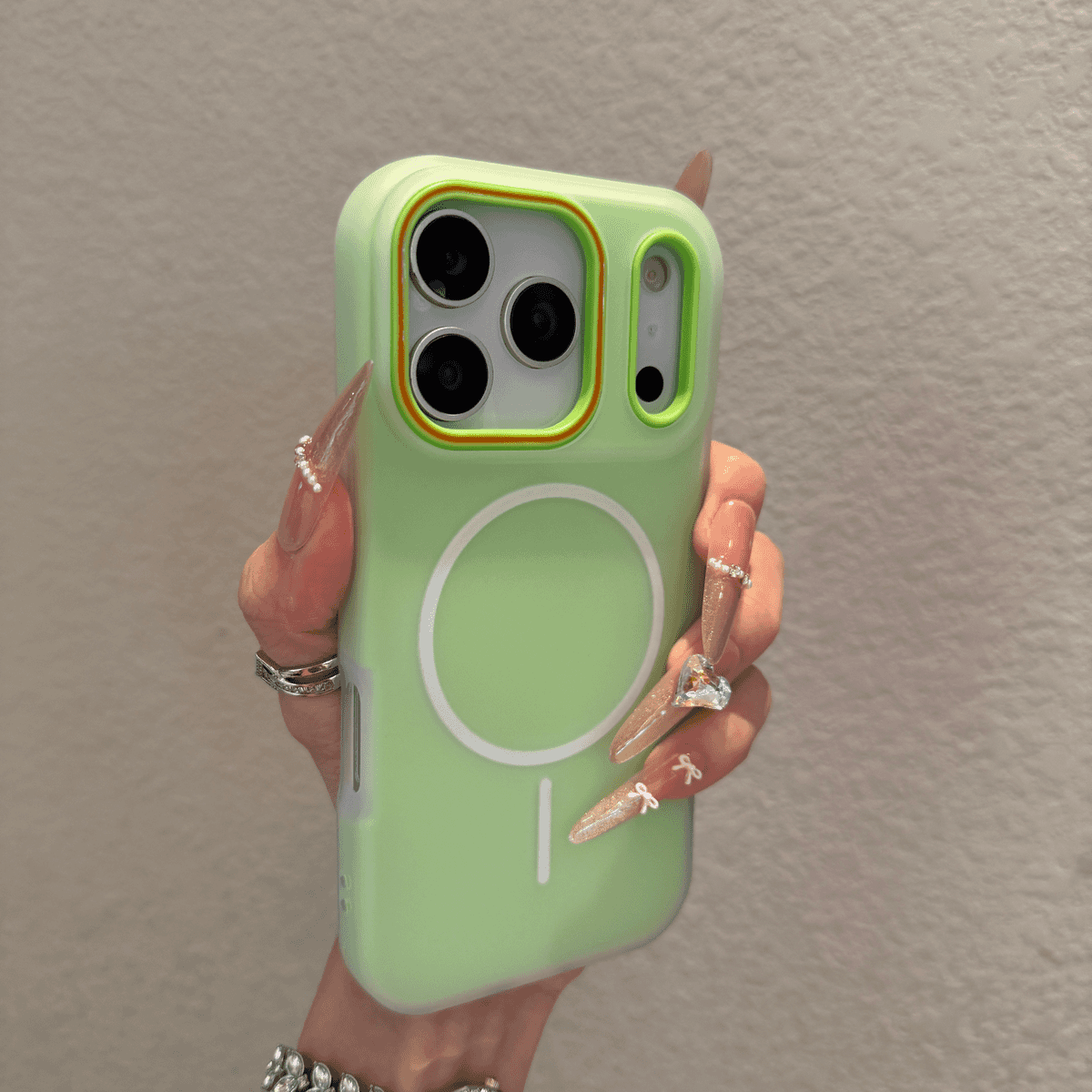 Matte jelly magnetic case for iPhone
