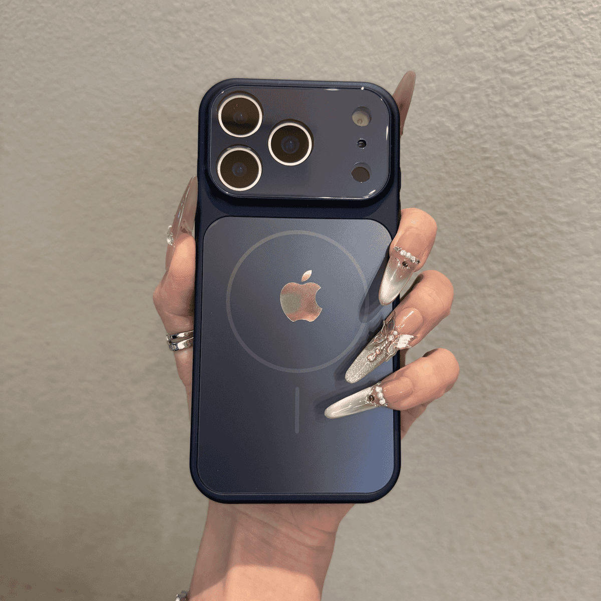 Advanced frosted glass magnetic case for iPhone