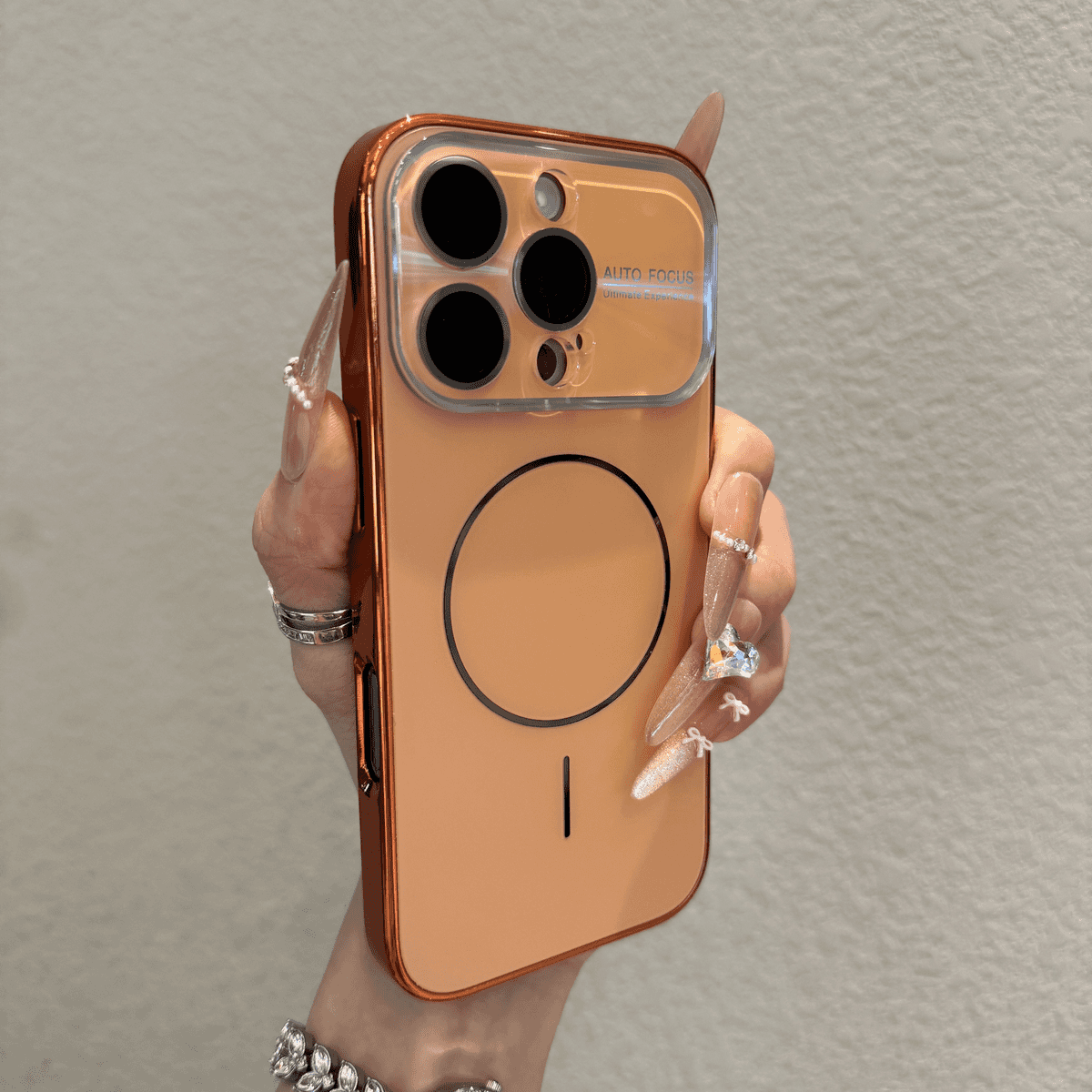 Advanced large window magnetic case for iPhone