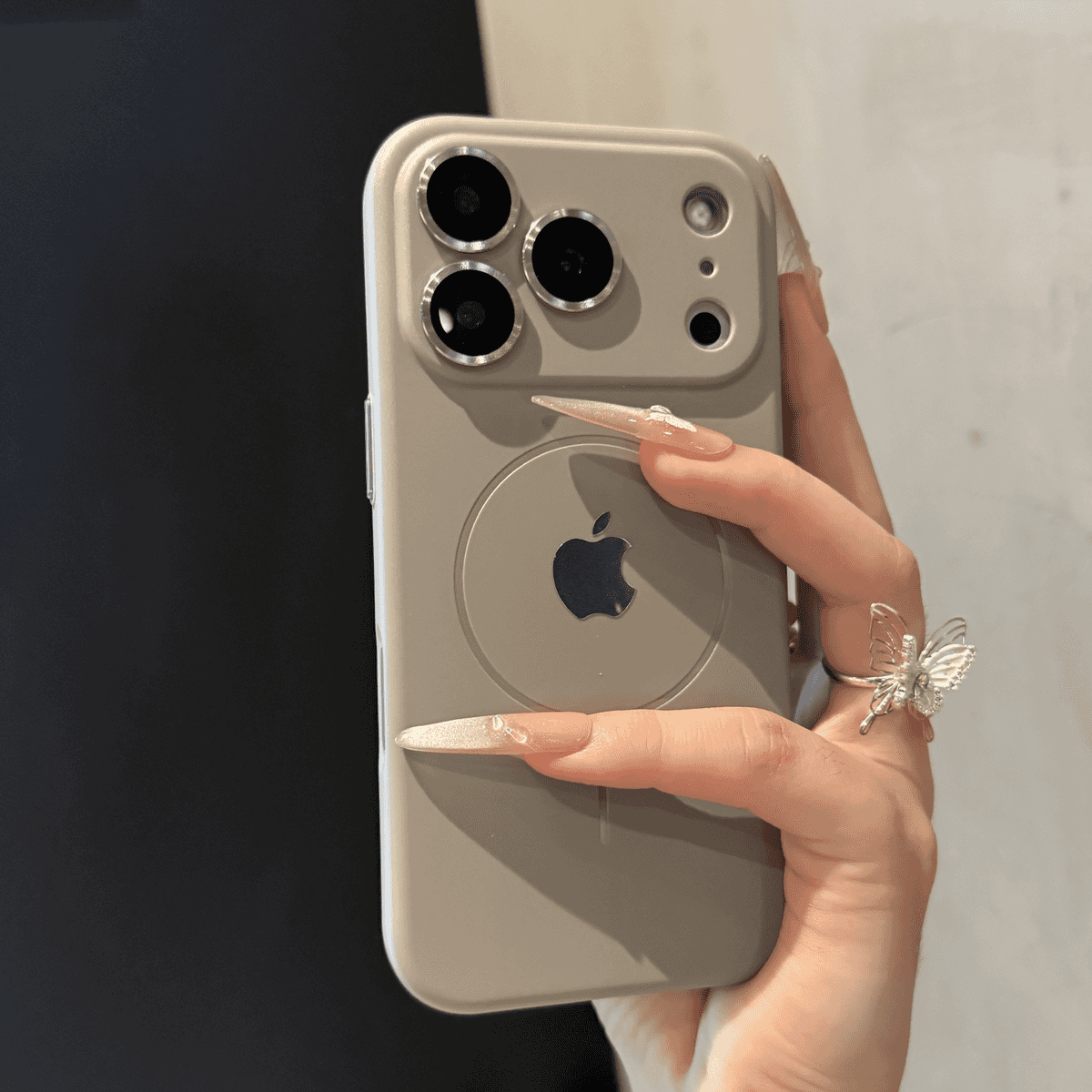 Premium liquid-touch magnetic case for iPhone