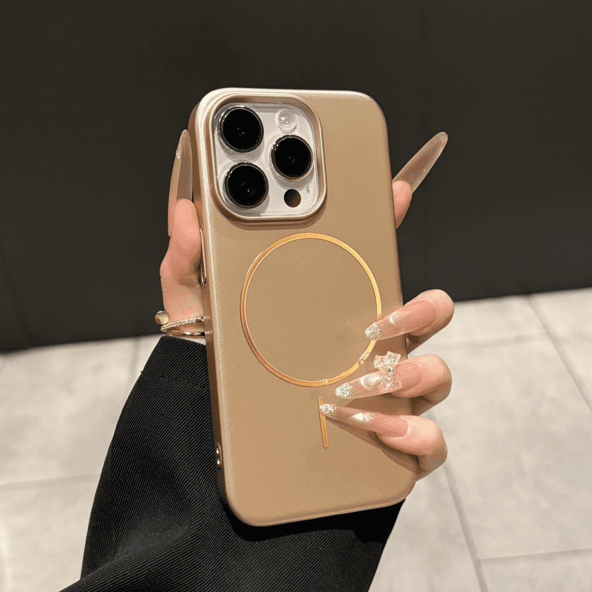 Ultra thin frosted magnetic case for iPhone