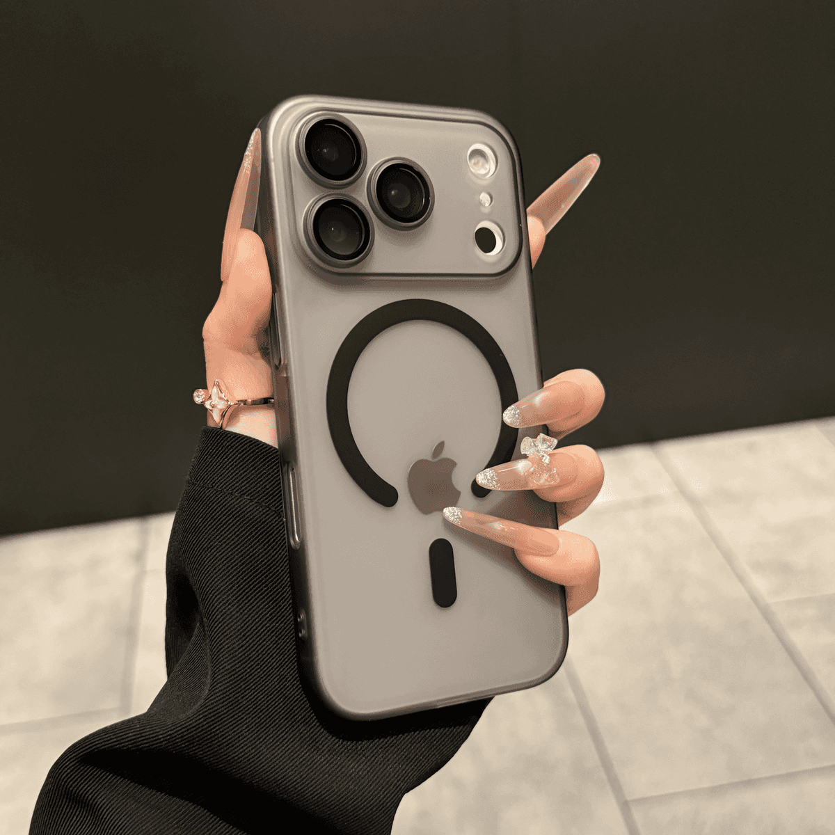 All inclusive lens film frosted magnetic case for iPhone