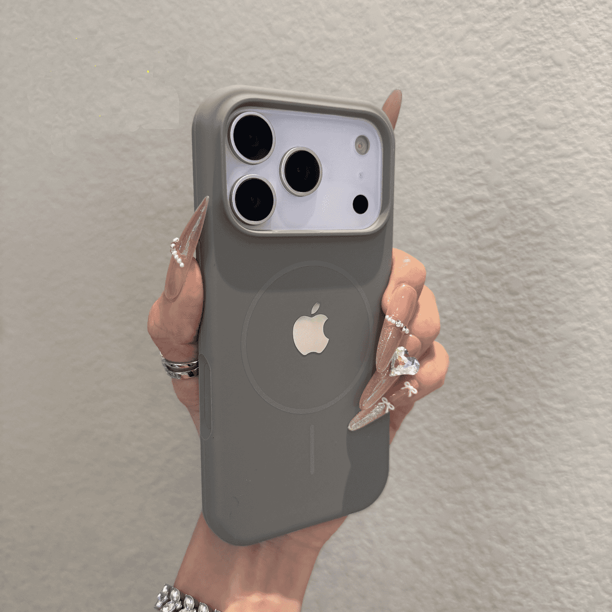 All inclusive liquid silicone magnetic case for iPhone