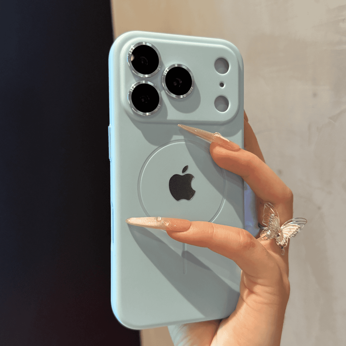 Premium liquid-touch magnetic case for iPhone