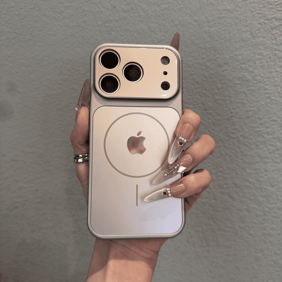 Advanced frosted glass magnetic case for iPhone