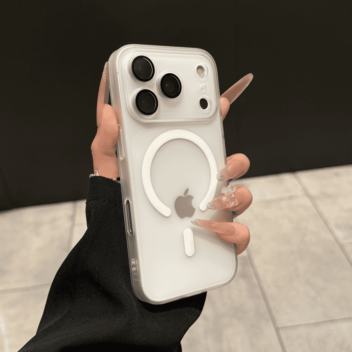 All inclusive lens film frosted magnetic case for iPhone