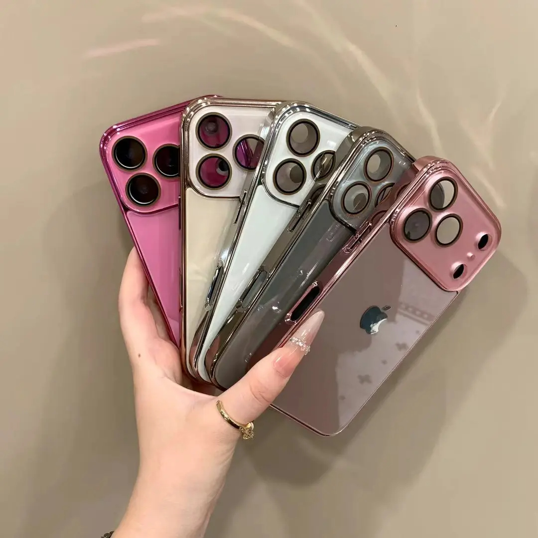 Advanced electroplated glass lens film case for iPhone