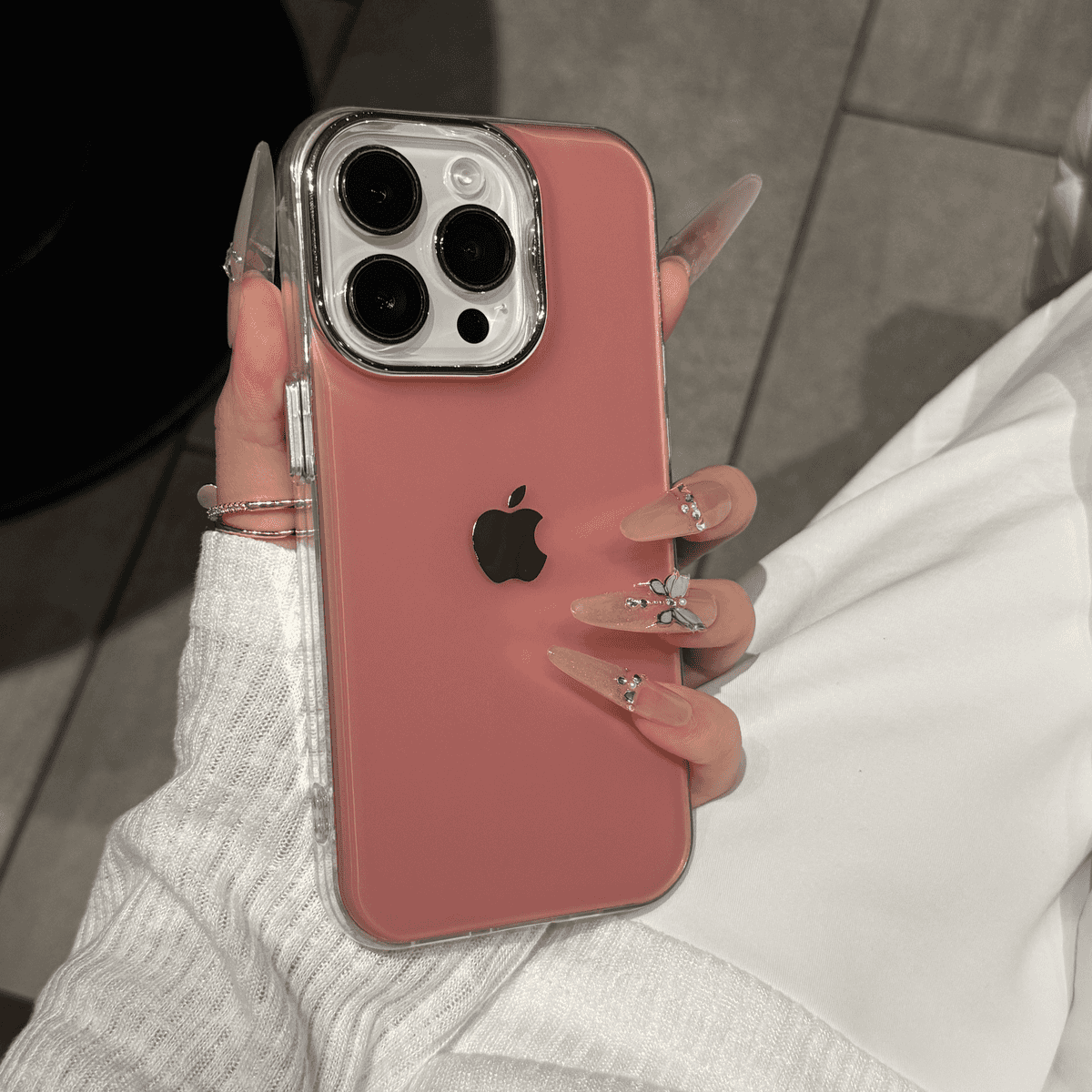 Advanced electroplated silver case for iPhone