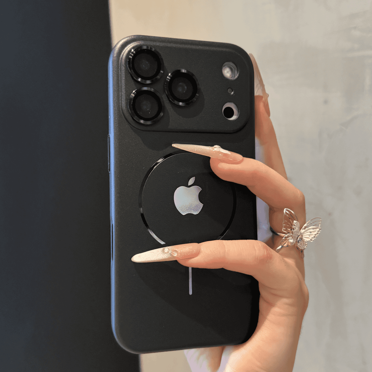 Premium liquid-touch magnetic case for iPhone